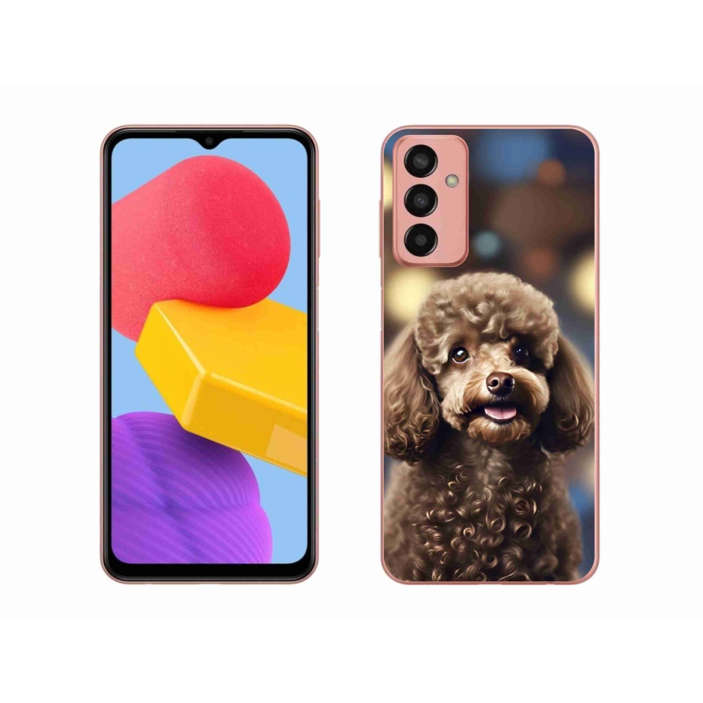 Gél borítás mmCase Samsung Galaxy M13 készülékhez - aranyos uszkár