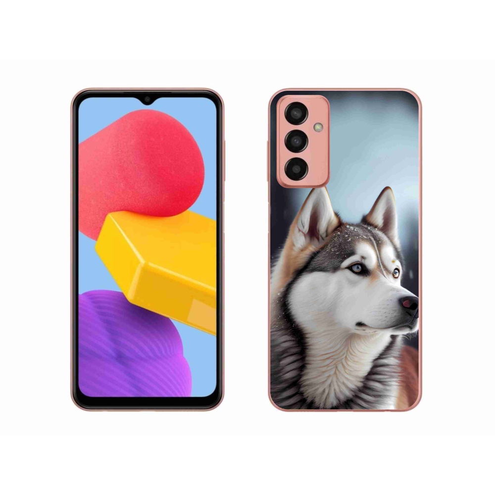 Gél borítás mmCase Samsung Galaxy M13 készülékhez - Szibériai husky
