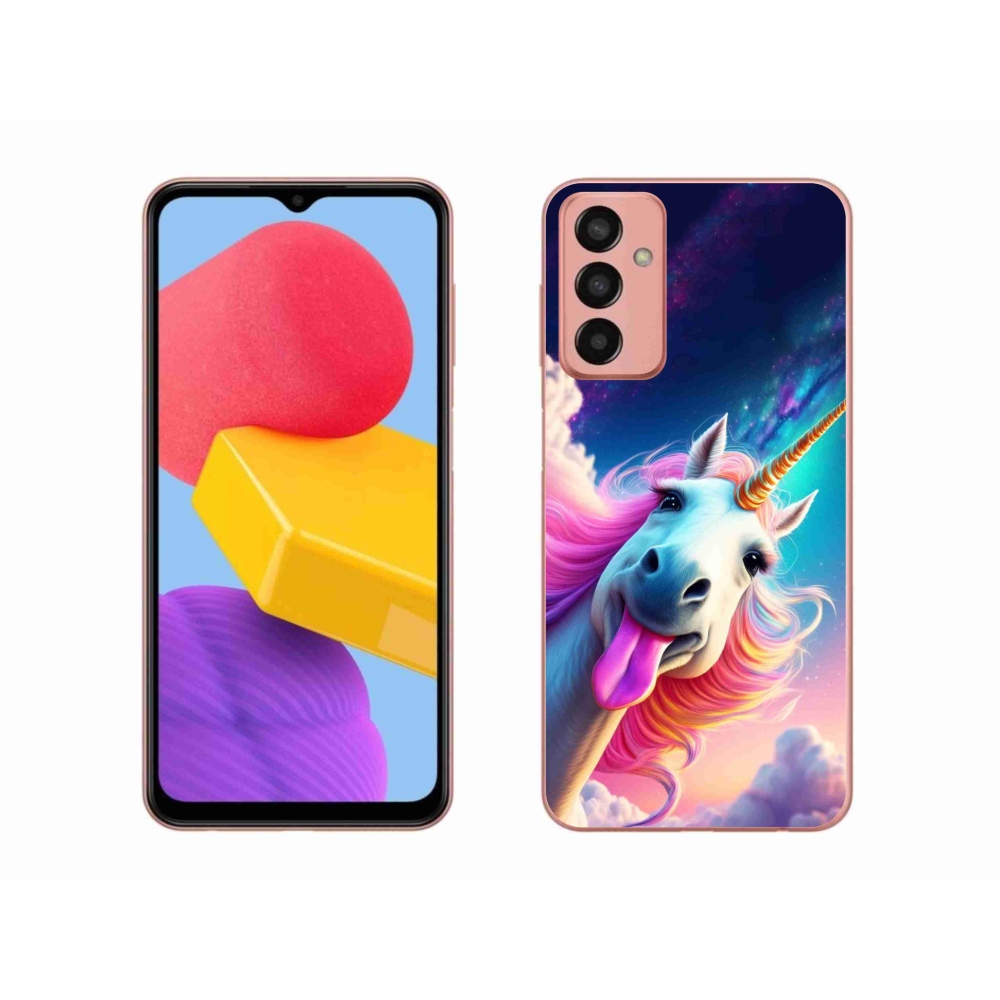 Gél borítás mmCase Samsung Galaxy M13 készülékhez - őrült egyszarvú