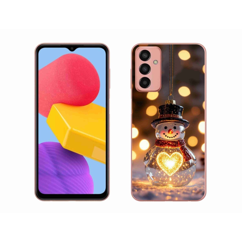 Gél borítás mmCase Samsung Galaxy M13 készülékhez - Karácsonyi hóember