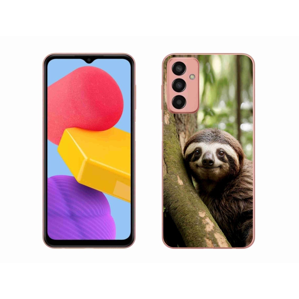 Gél borító mmCase Samsung Galaxy M13 készülékhez - mosolygó lajhár