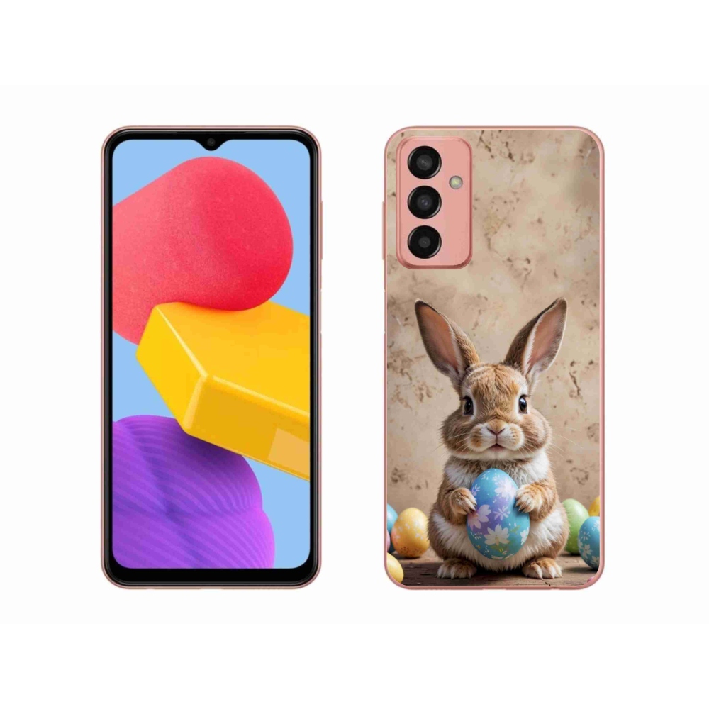 Gél borítás mmCase Samsung Galaxy M13 készülékhez - Húsvéti nyuszi