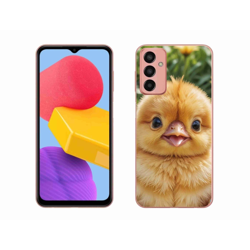 Gél borító mmCase Samsung Galaxy M13 készülékhez - boldog csaj