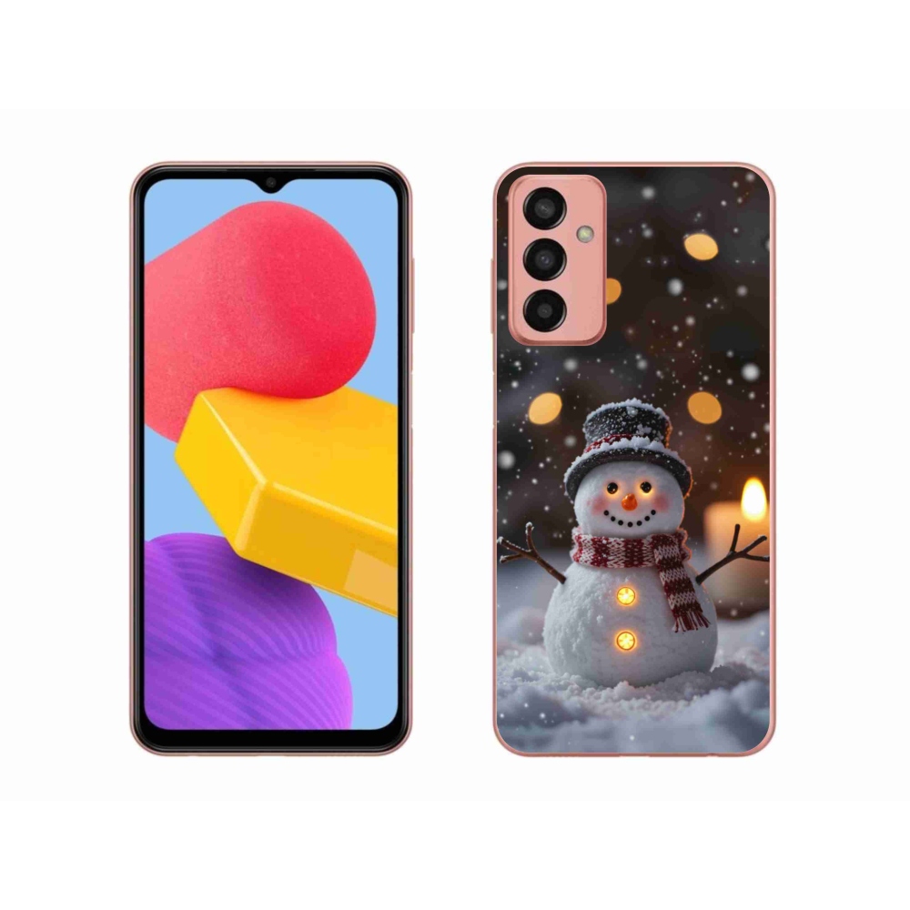 Gél borítás mmCase Samsung Galaxy M13 készülékhez - vidám hóember