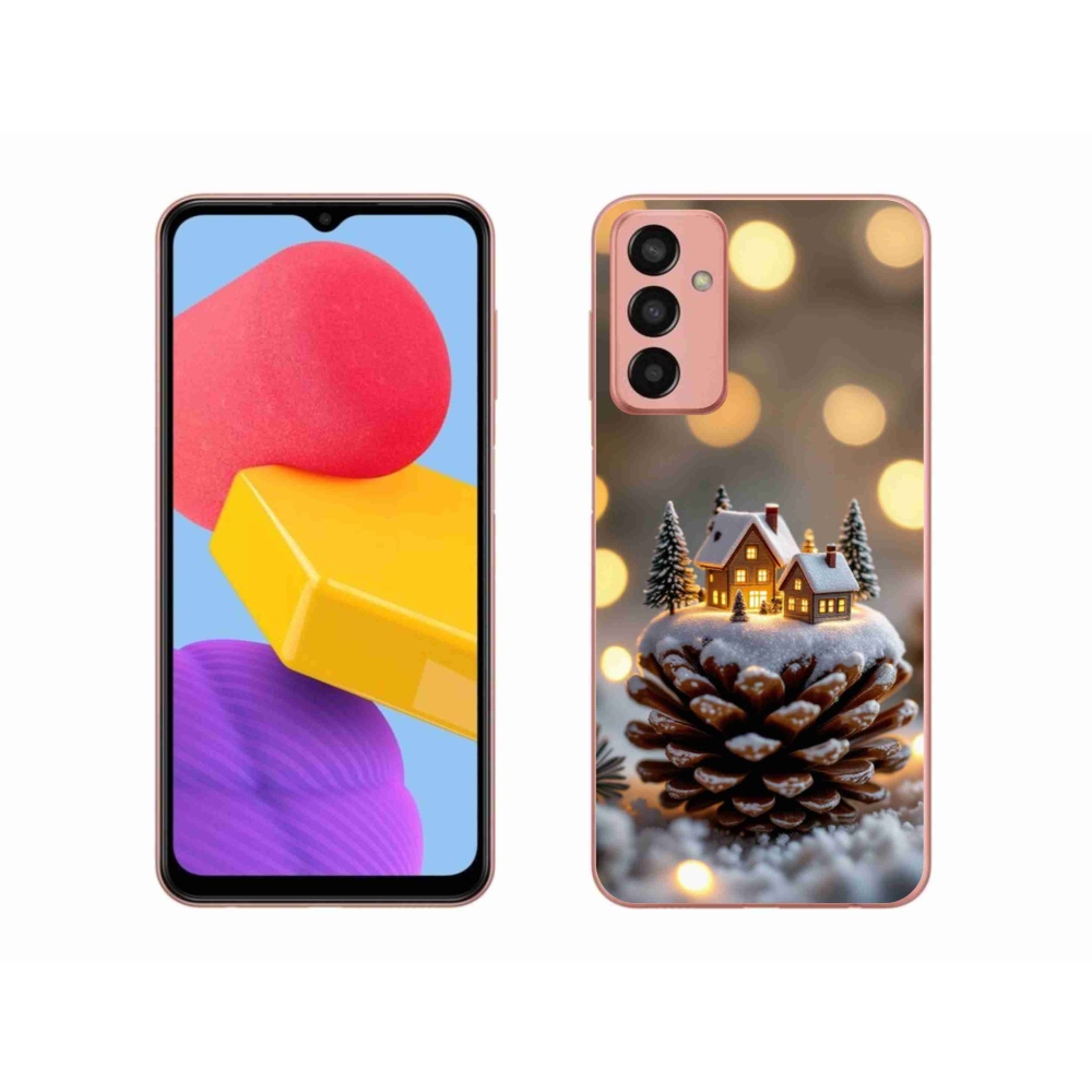 Gél borítás mmCase Samsung Galaxy M13 - téli falu