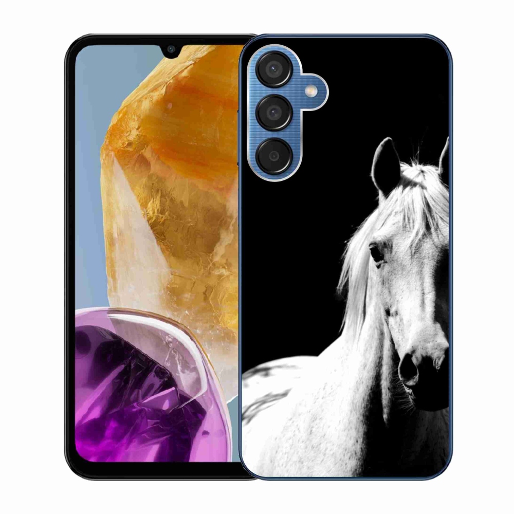 Gél védőhuzat mmCase Samsung Galaxy M15 5G - fehér ló 5