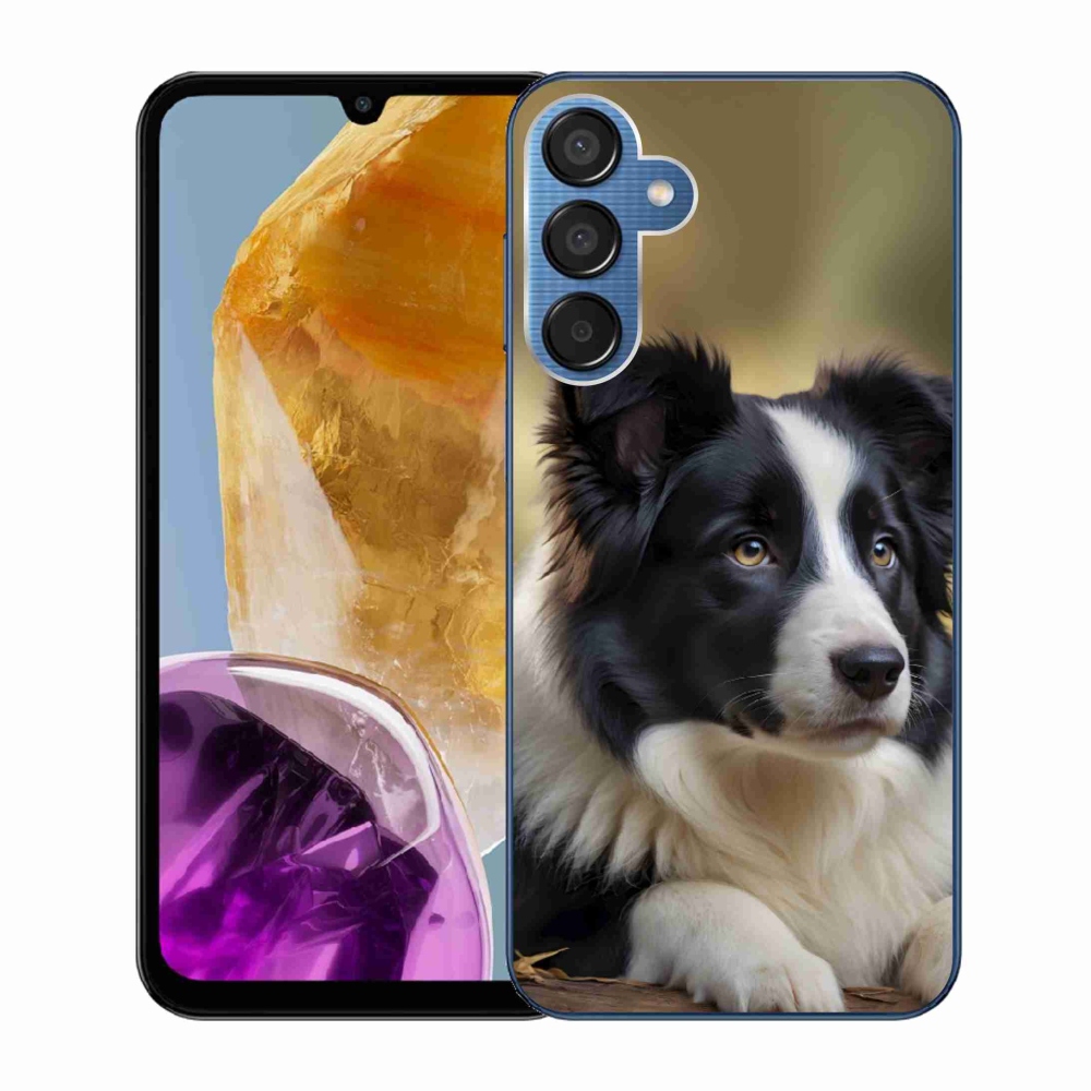 Gél borítás mmCase Samsung Galaxy M15 5G - border colie 2