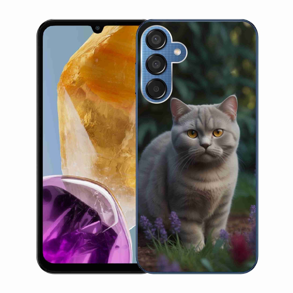 Zselés borítás mmCase Samsung Galaxy M15 5G - brit macska