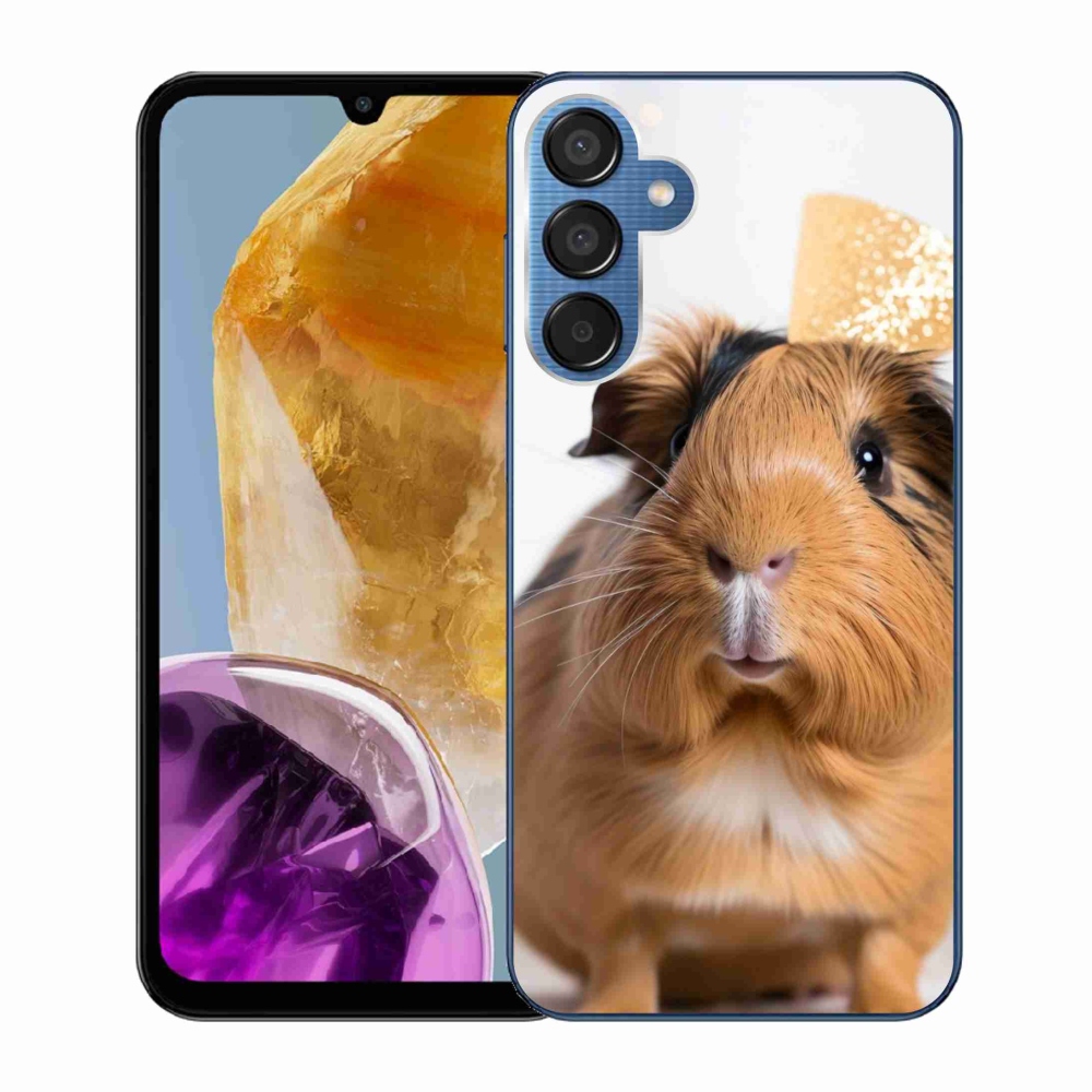 Zselés borítás mmCase Samsung Galaxy M15 5G - barna tengerimalachoz