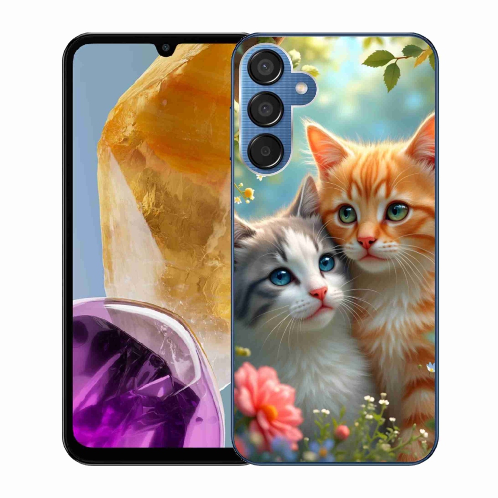 Gél borítás mmCase Samsung Galaxy M15 5G - macskaszerelem 2