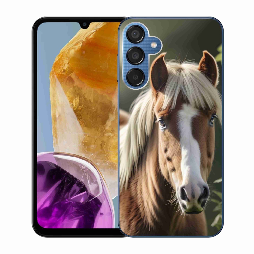 Zselés borítás mmCase Samsung Galaxy M15 5G - ló könnyű sörénnyel