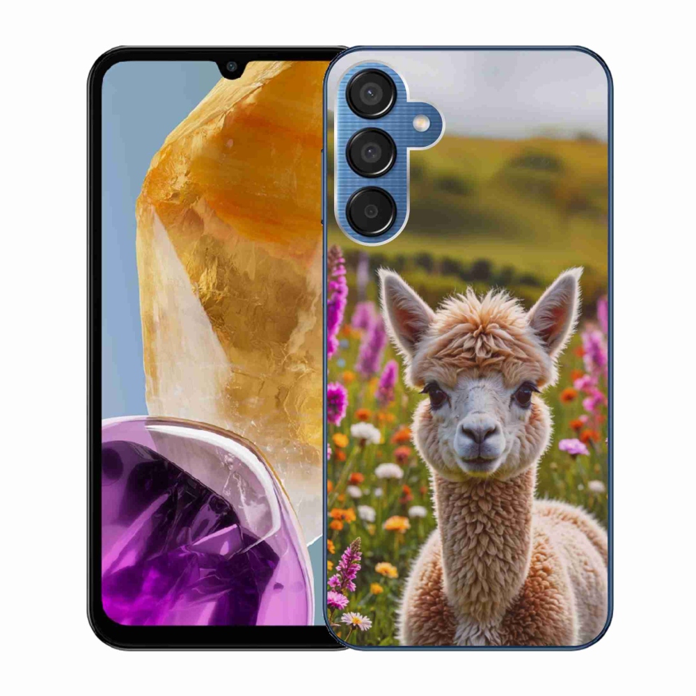 Zselés borítás mmCase Samsung Galaxy M15 5G - láma a réten