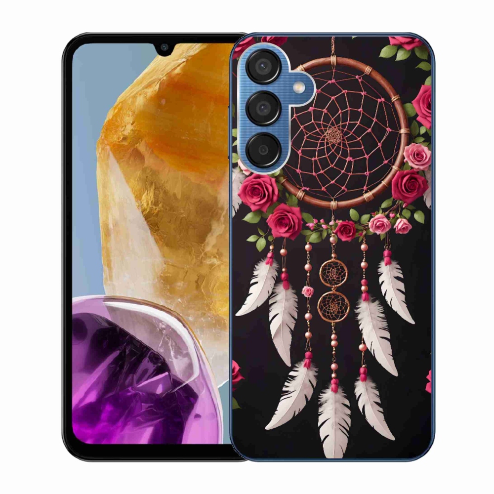 Gél borítás mmCase Samsung Galaxy M15 5G - álomfogó rózsákkal