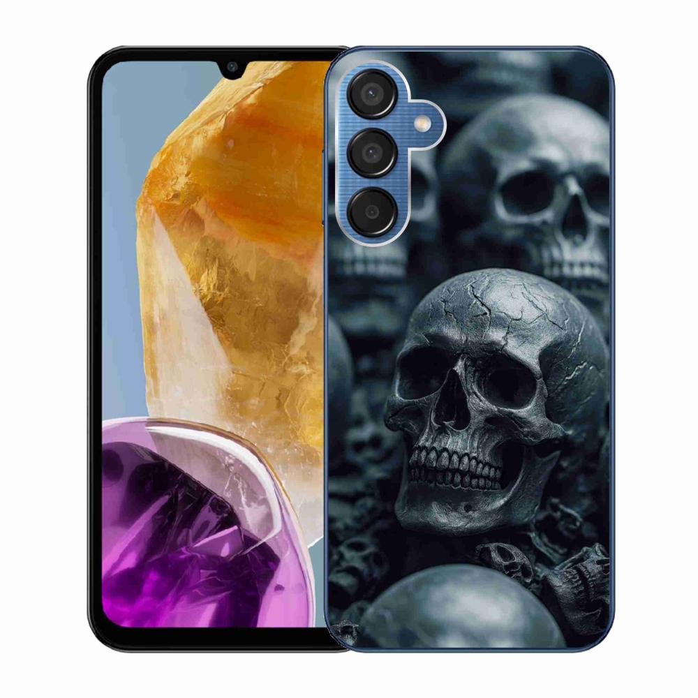 Gél védőburkolat mmCase Samsung Galaxy M15 5G - koponya 2