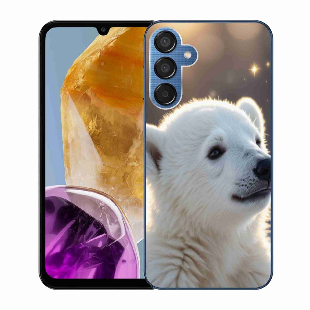 Zselés borítás mmCase Samsung Galaxy M15 5G - jegesmedve