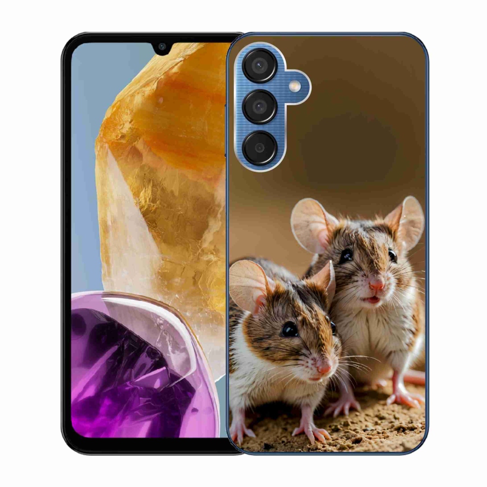 Zselés borítás mmCase Samsung Galaxy M15 5G - egér duóhoz