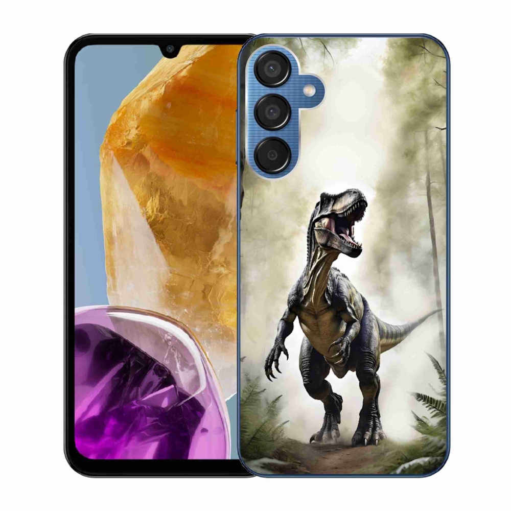 Zselés borítás mmCase Samsung Galaxy M15 5G - dühös T-Rex