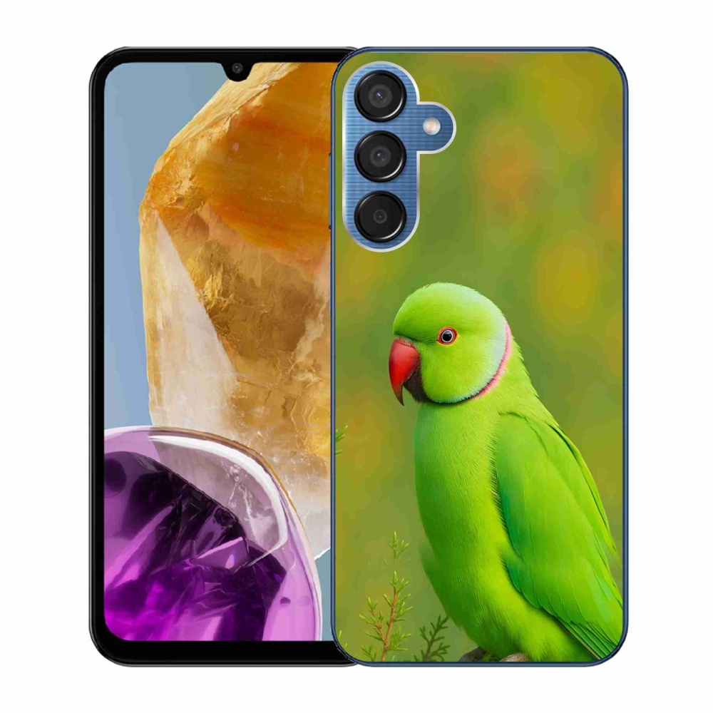 Zselés borítás mmCase Samsung Galaxy M15 5G - papagáj alexandr 2
