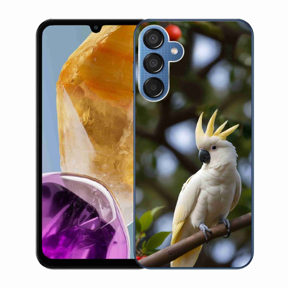 Gél borítás mmCase Samsung Galaxy M15 5G - papagáj kakadu 3