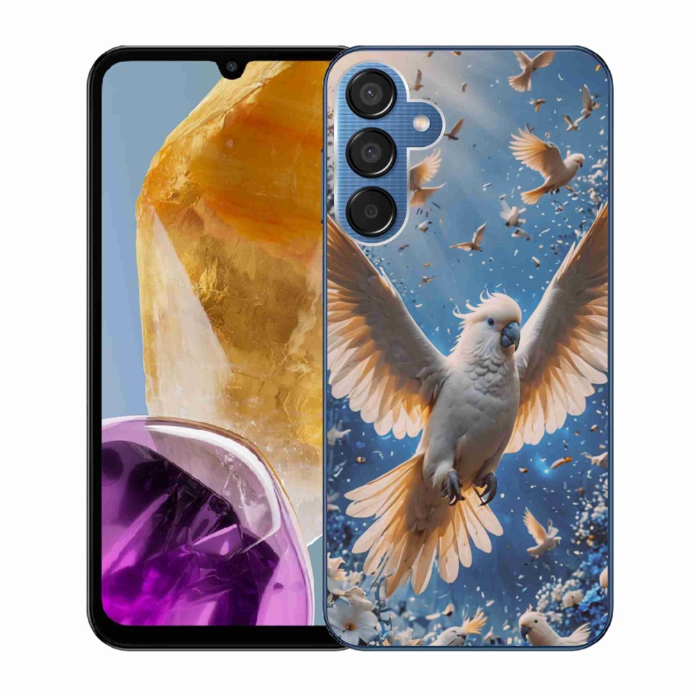 Gél borítás mmCase Samsung Galaxy M15 5G - papagáj kakadu