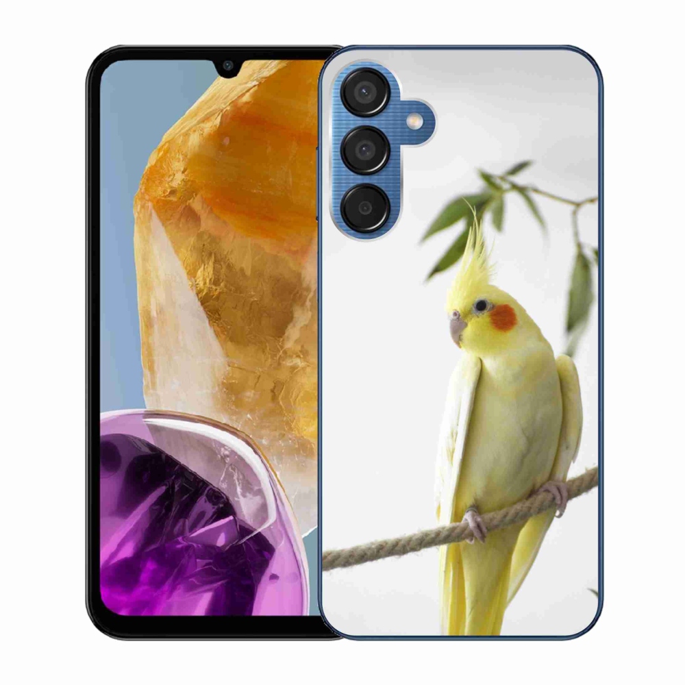 Gél borítás mmCase Samsung Galaxy M15 5G - papagáj korela chocholatá