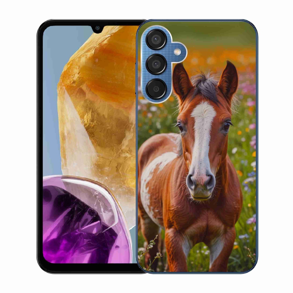 Gél borítás mmCase Samsung Galaxy M15 5G - aranyos csikóhoz