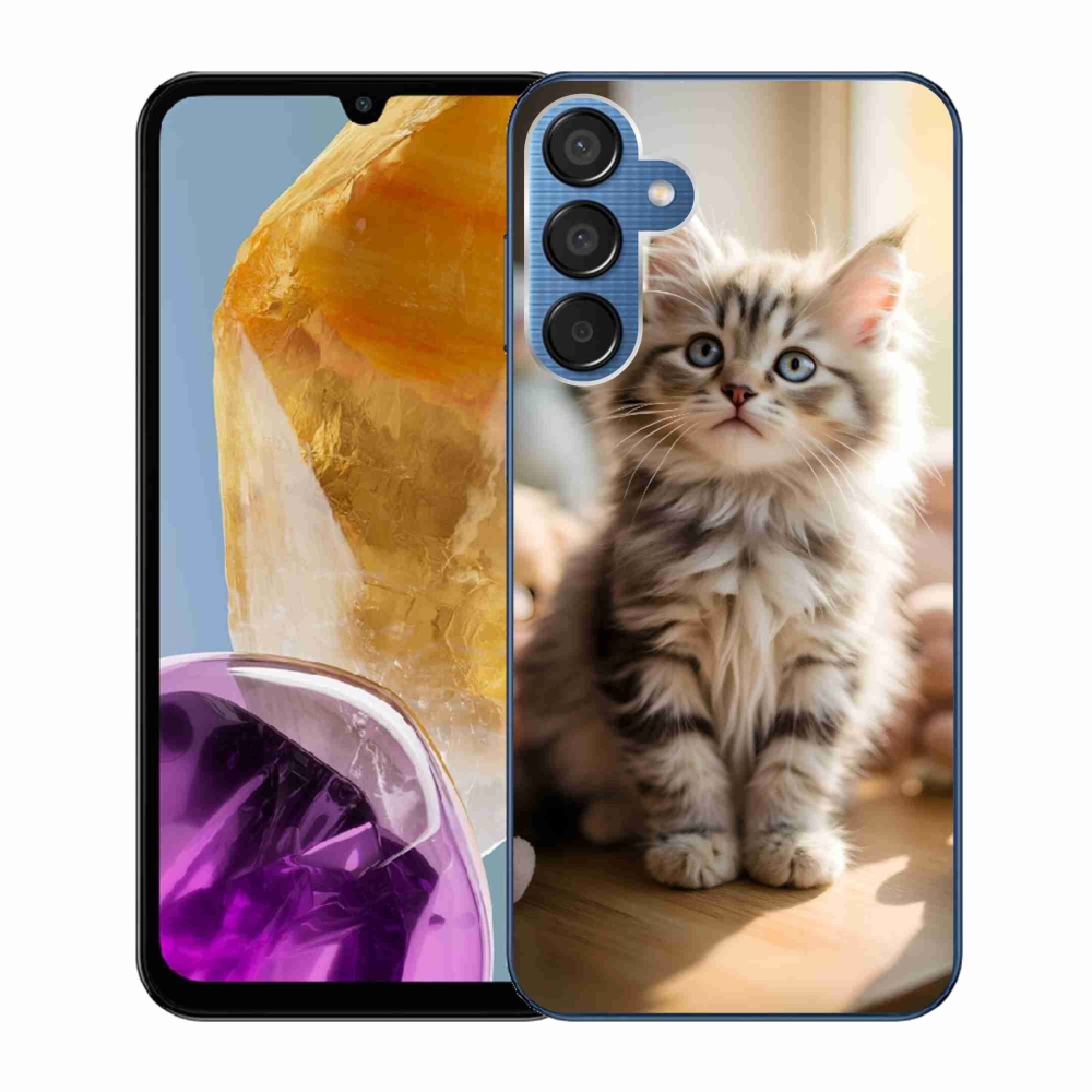 Gél borító mmCase Samsung Galaxy M15 5G - aranyos cica 10