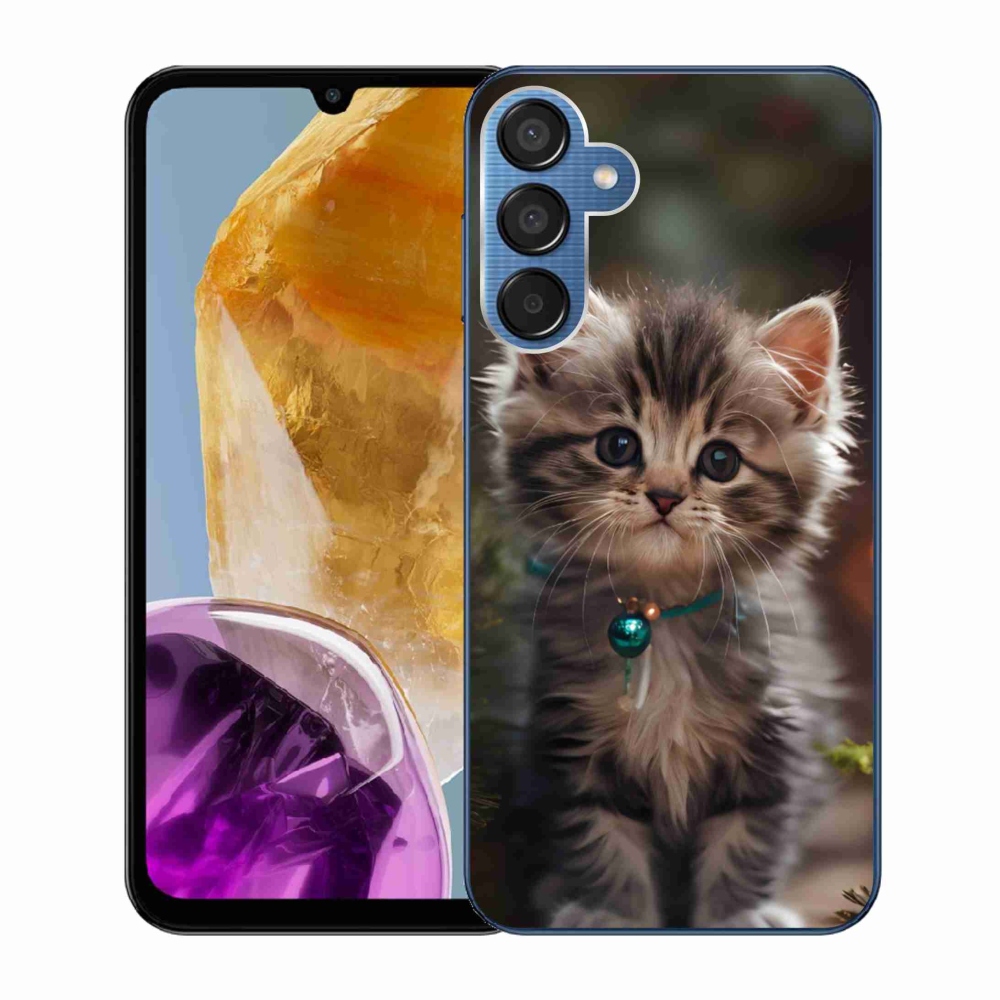 Gél borító mmCase Samsung Galaxy M15 5G - aranyos cica 11