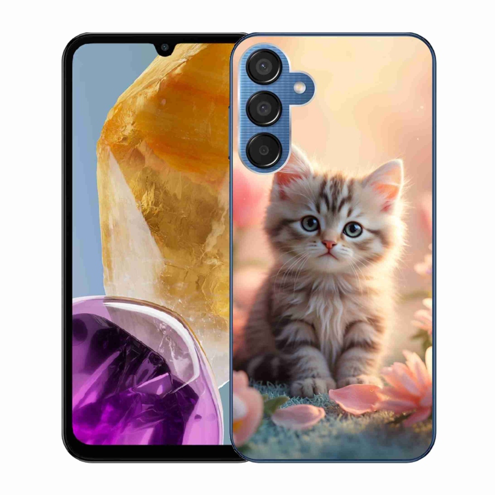 Gél borítás mmCase Samsung Galaxy M15 5G - aranyos cica 8