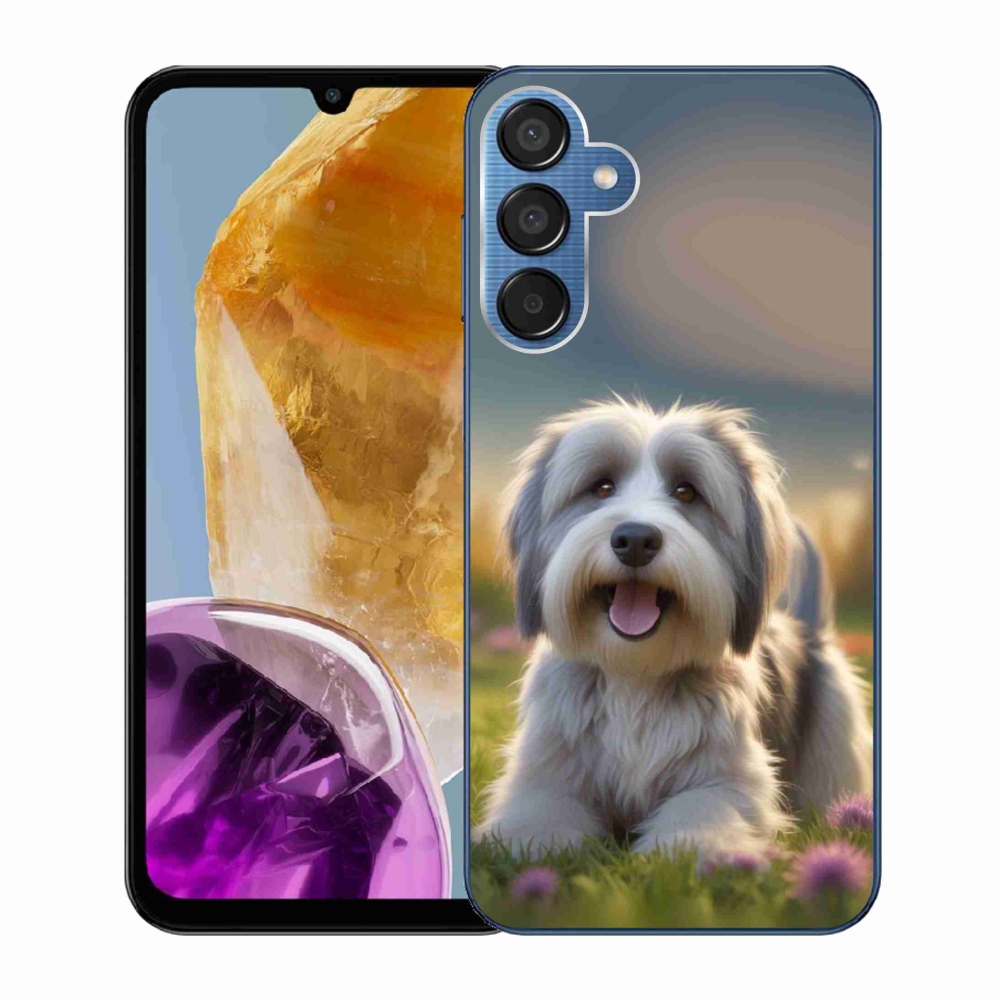 Gél borítás mmCase Samsung Galaxy M15 5G - aranyos Havanna kutya