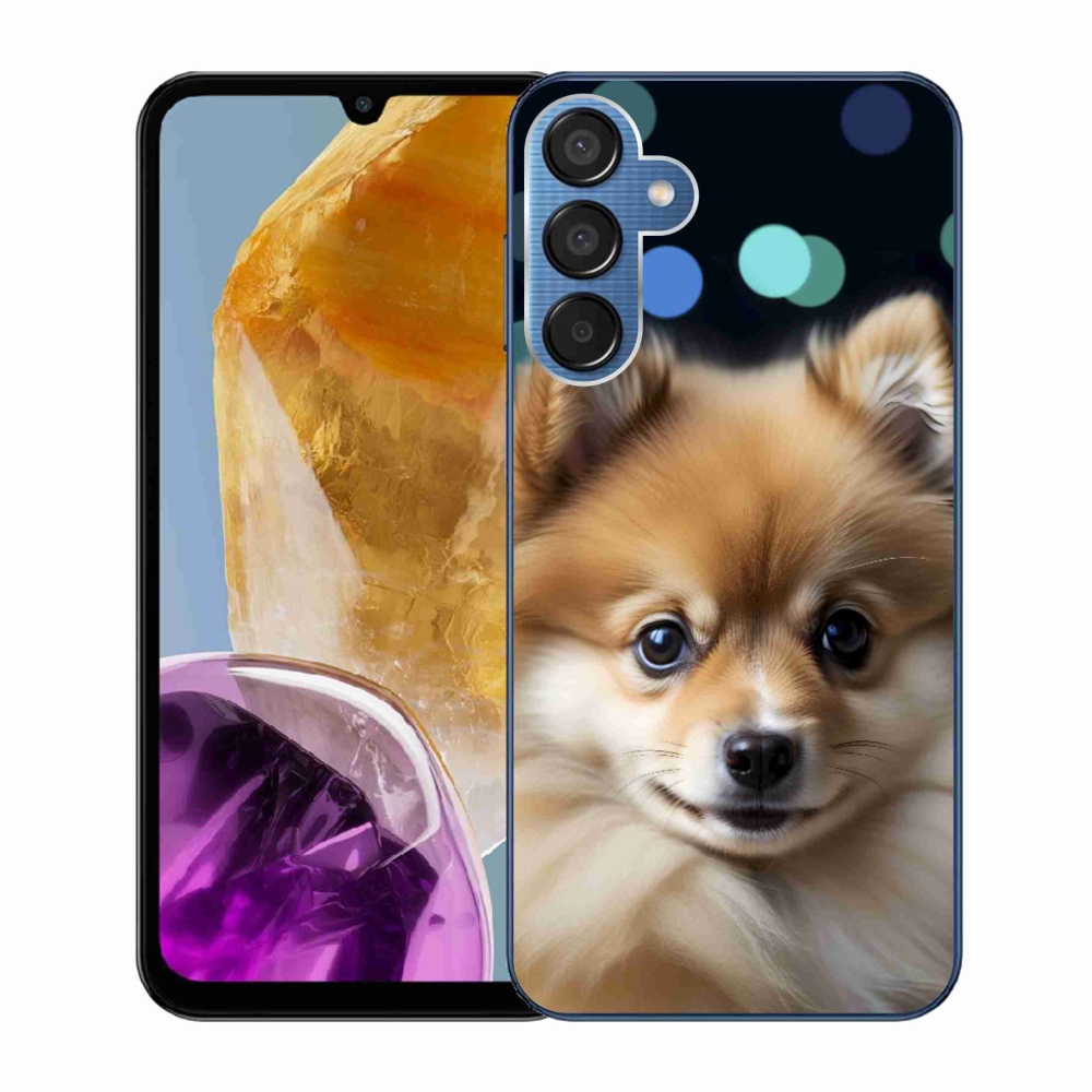 Gél borítás mmCase Samsung Galaxy M15 5G - aranyos pomerániai