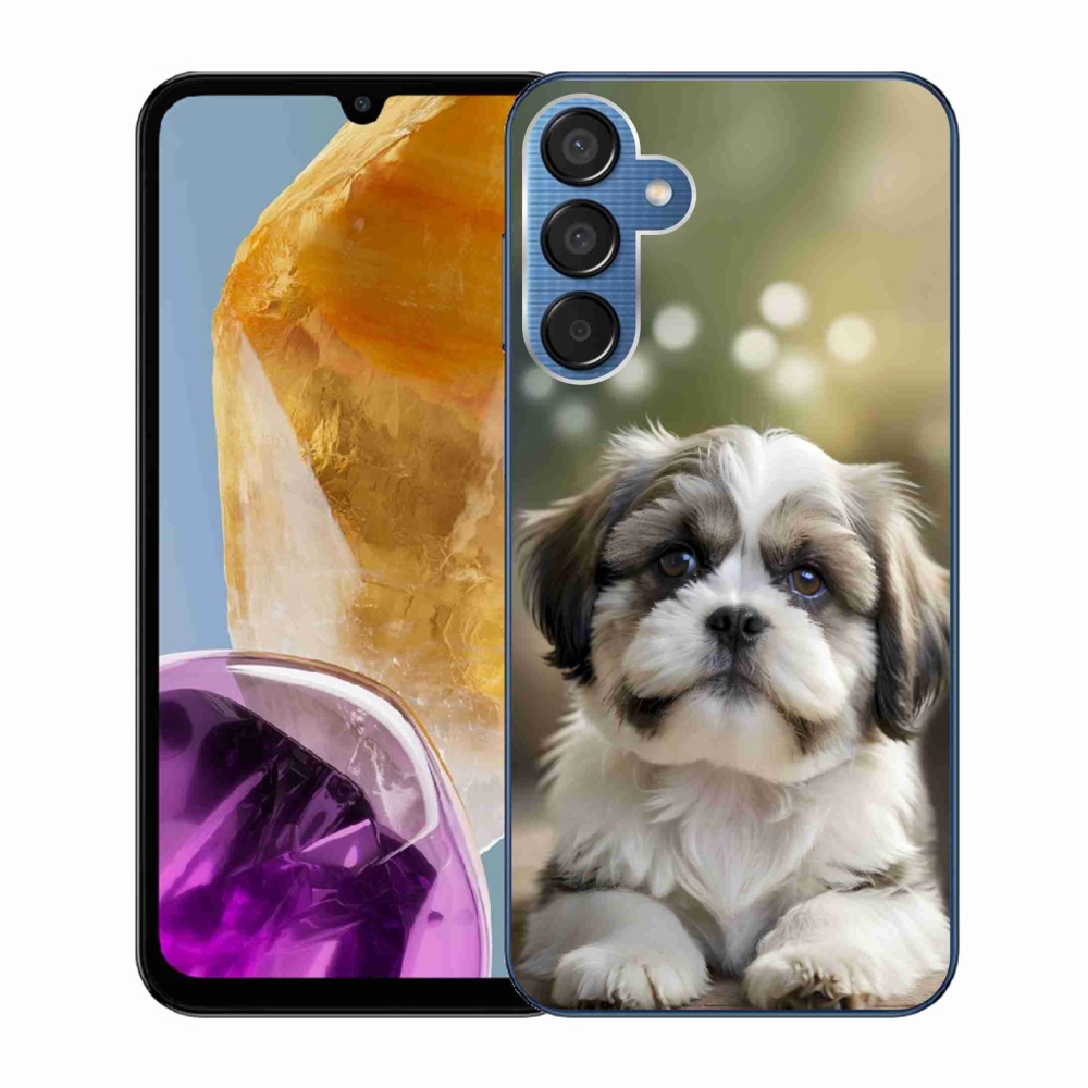 Gél borítás mmCase Samsung Galaxy M15 5G - aranyos shih-tzu