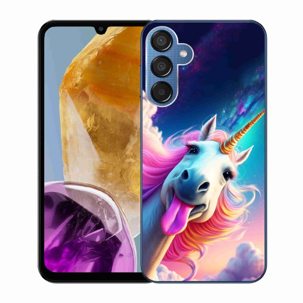 Gél borítás mmCase Samsung Galaxy M15 5G - őrült egyszarvúhoz