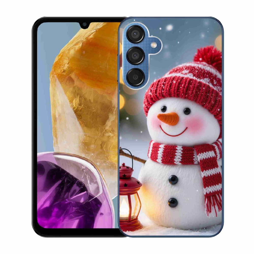 Zselés borítás mmCase Samsung Galaxy M15 5G - hóember 2