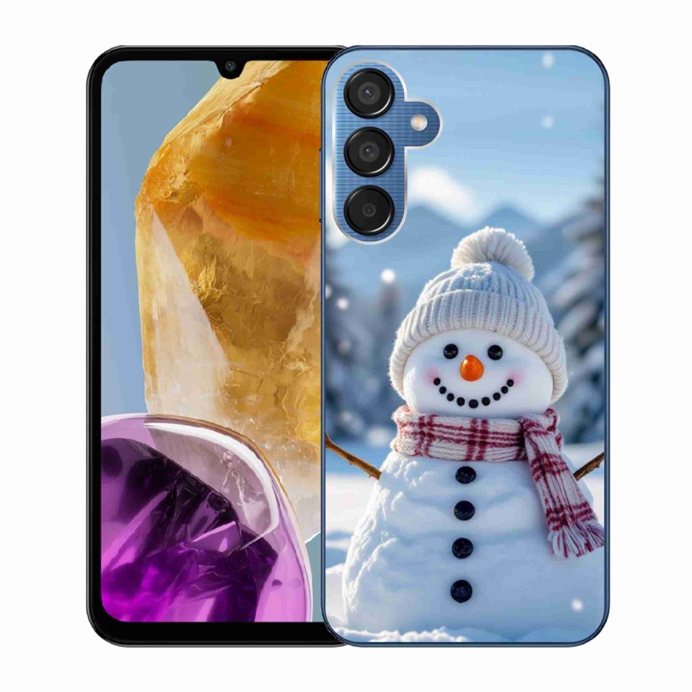 Gél védőhuzat mmCase Samsung Galaxy M15 5G - hóember 3