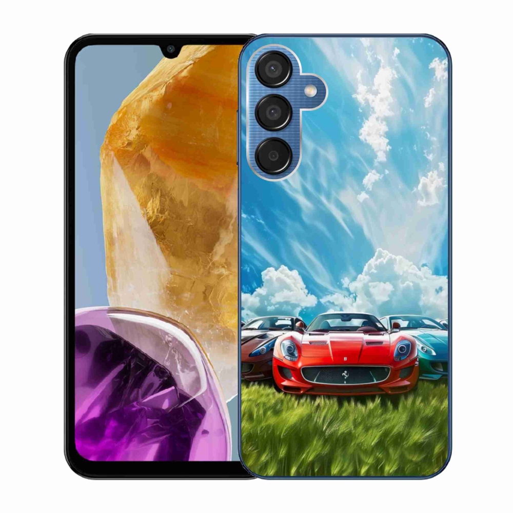 Gél borítás mmCase Samsung Galaxy M15 5G - sportkocsikhoz
