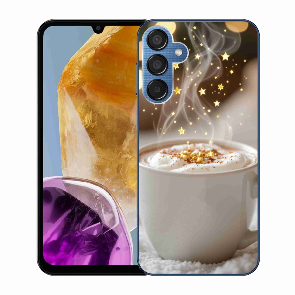 Gél borítás mmCase Samsung Galaxy M15 5G - Karácsonyi forró ital