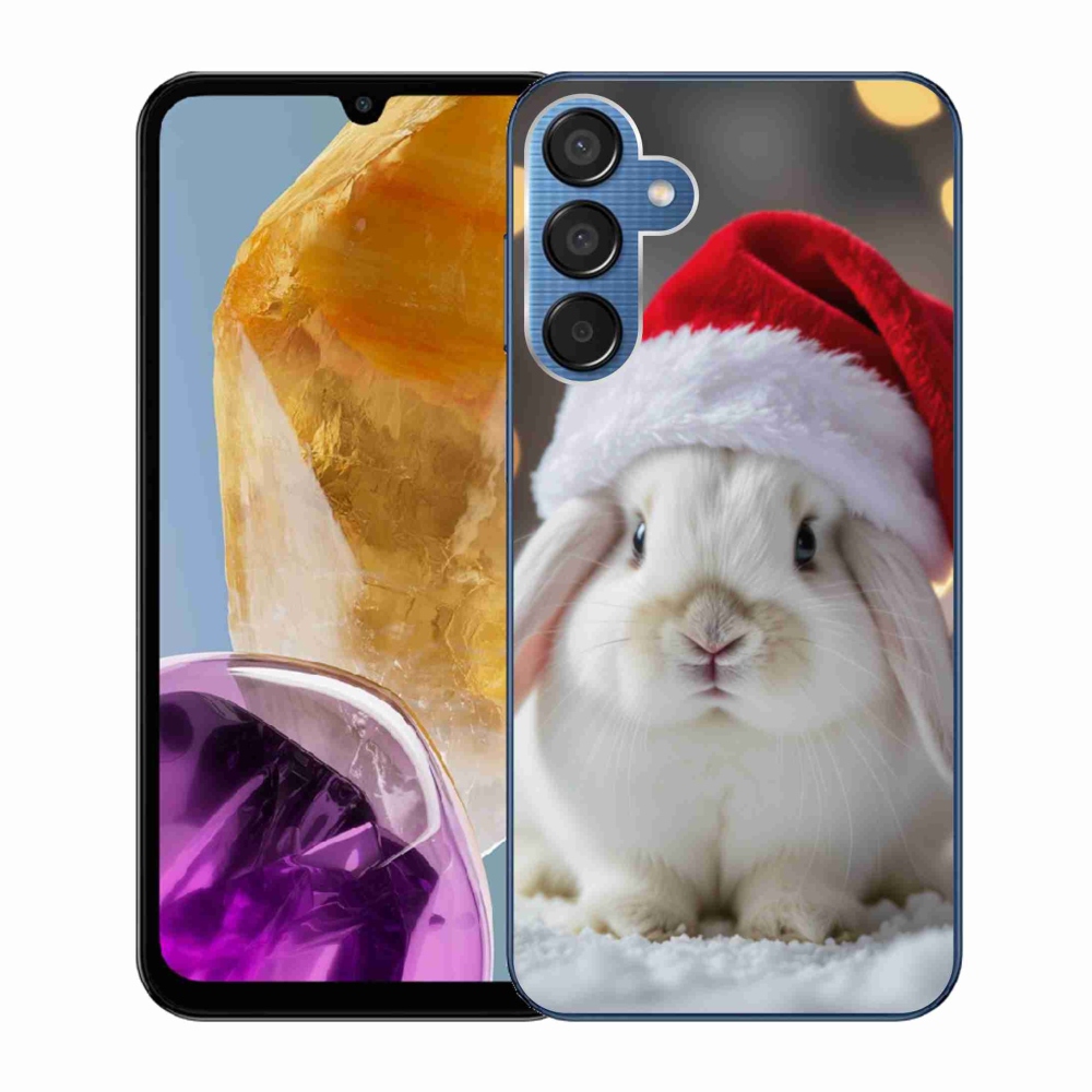 Gél borítás mmCase Samsung Galaxy M15 5G - Karácsonyi nyúl