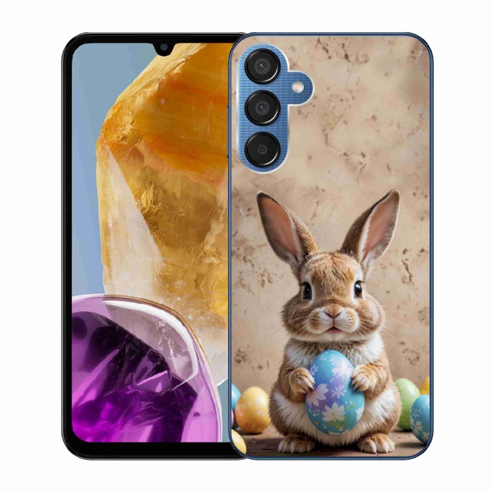 Zselés borítás mmCase Samsung Galaxy M15 5G - Húsvéti nyuszi