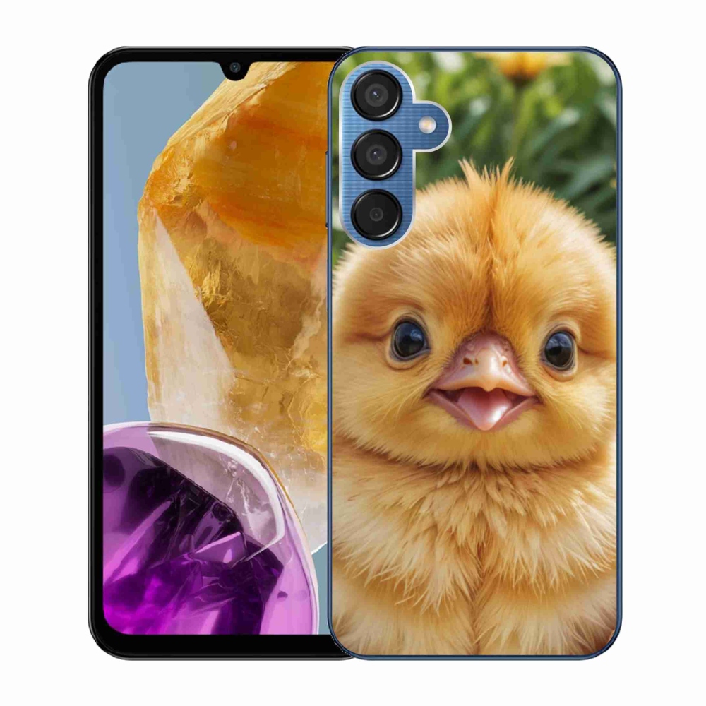 Gél borító mmCase Samsung Galaxy M15 5G - boldog csaj - Samsung Galaxy M15 5G - boldog csaj