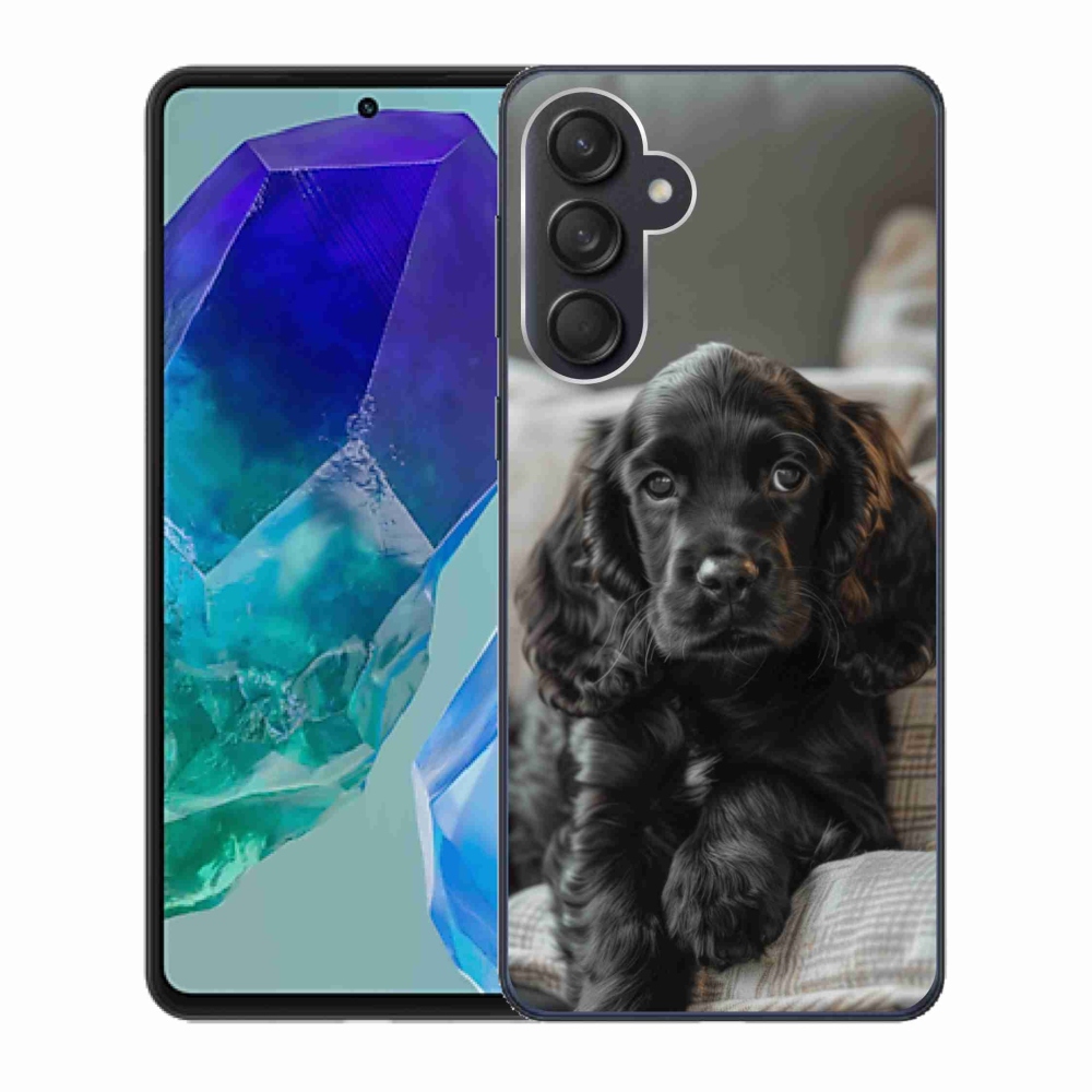 Gél borítás mmCase Samsung Galaxy M55 5G - angol cocker spánielhez