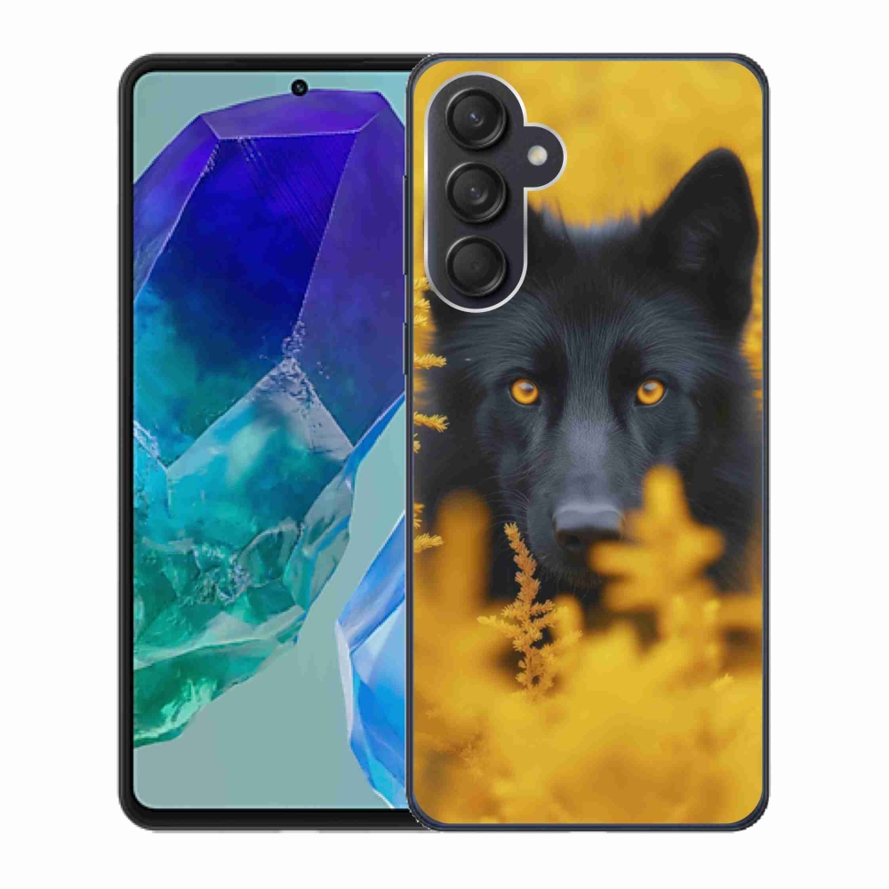 Zselés borítás mmCase Samsung Galaxy M55 5G - fekete farkas 2