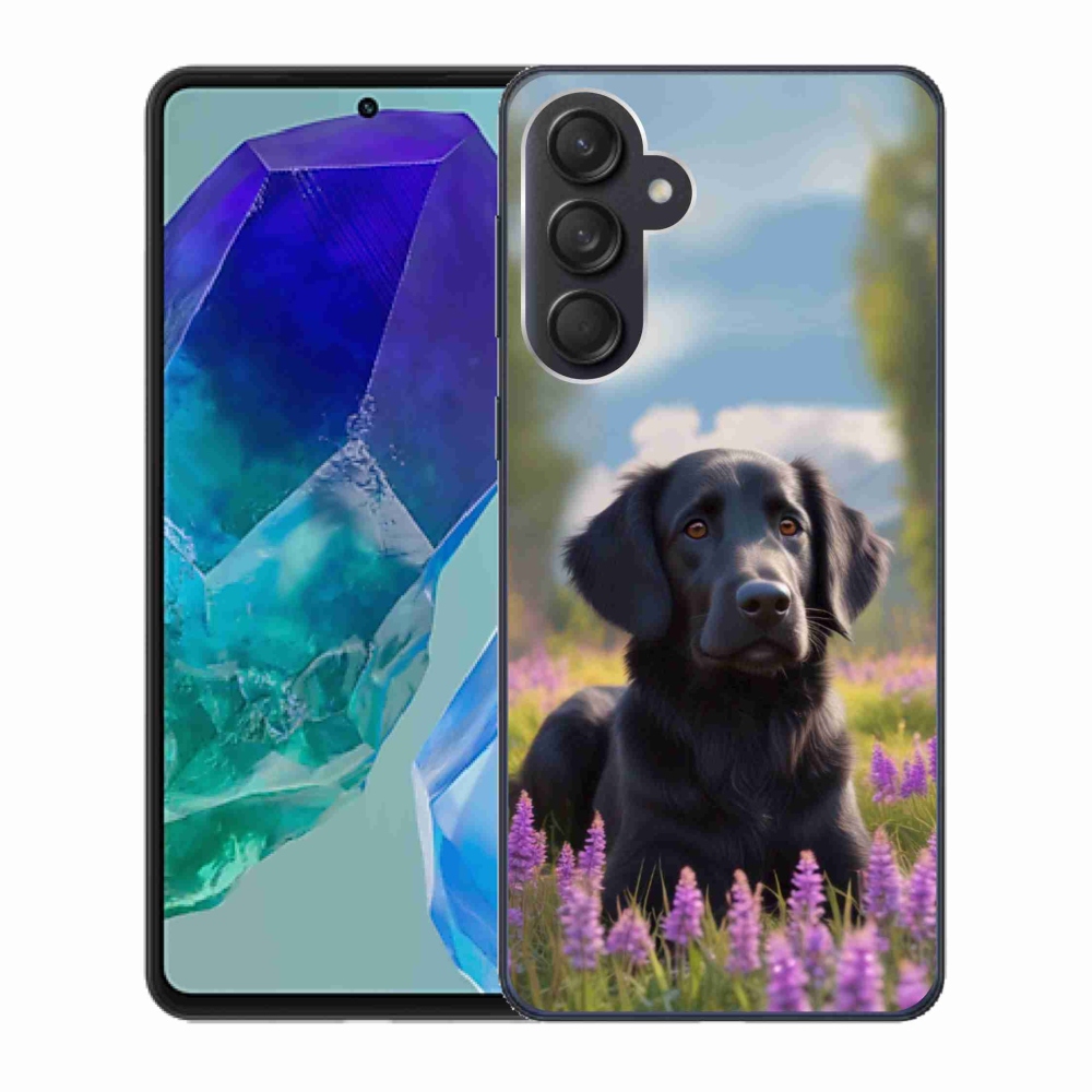 Gél védőhuzat mmCase Samsung Galaxy M55 5G - elegáns fekete retriever