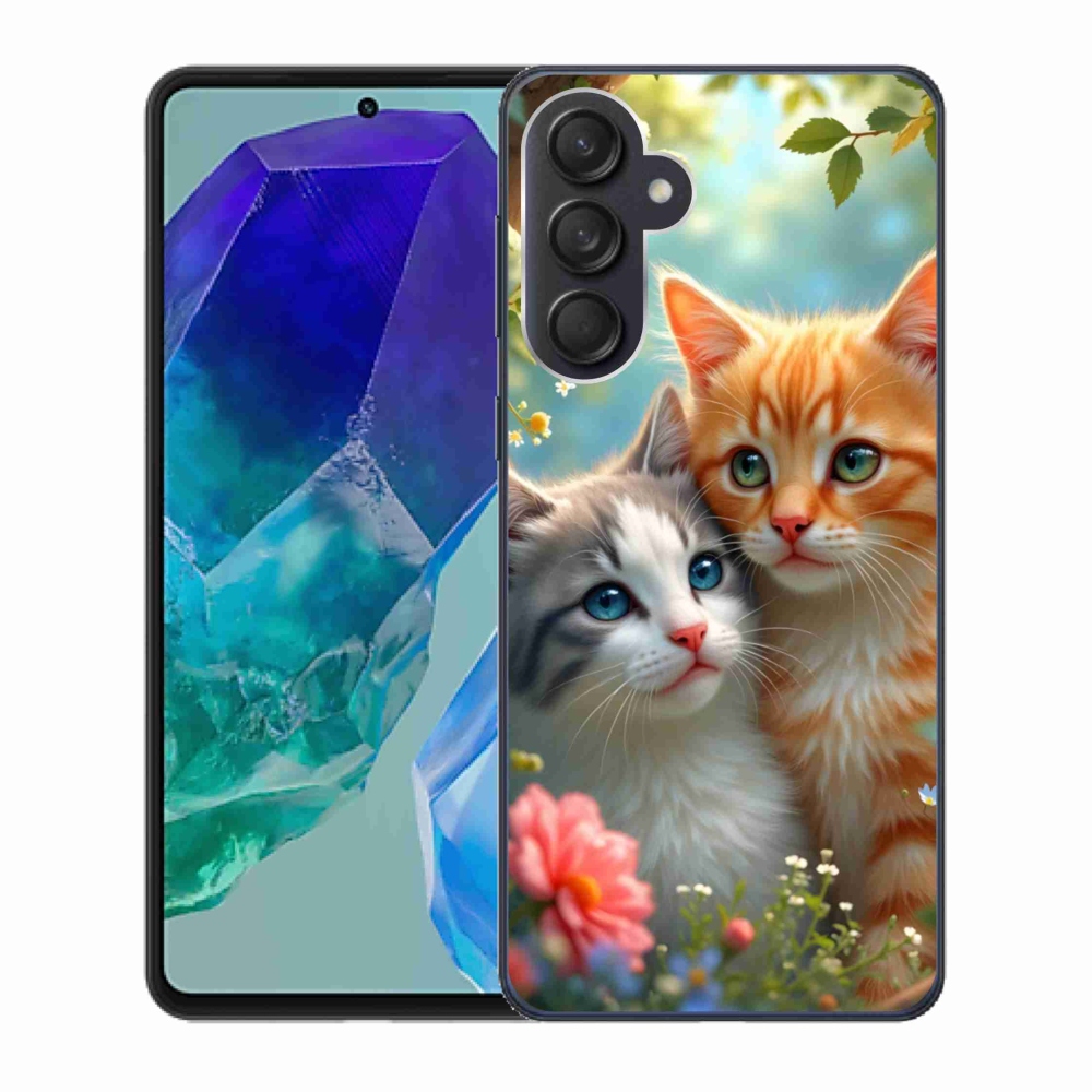 Gél borítás mmCase Samsung Galaxy M55 5G - macskaszerelem 2