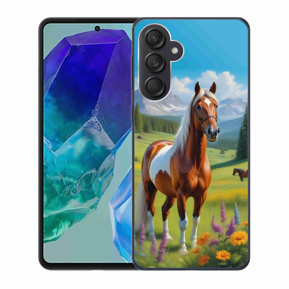 Zselés borítás mmCase Samsung Galaxy M55 5G - ló a réten