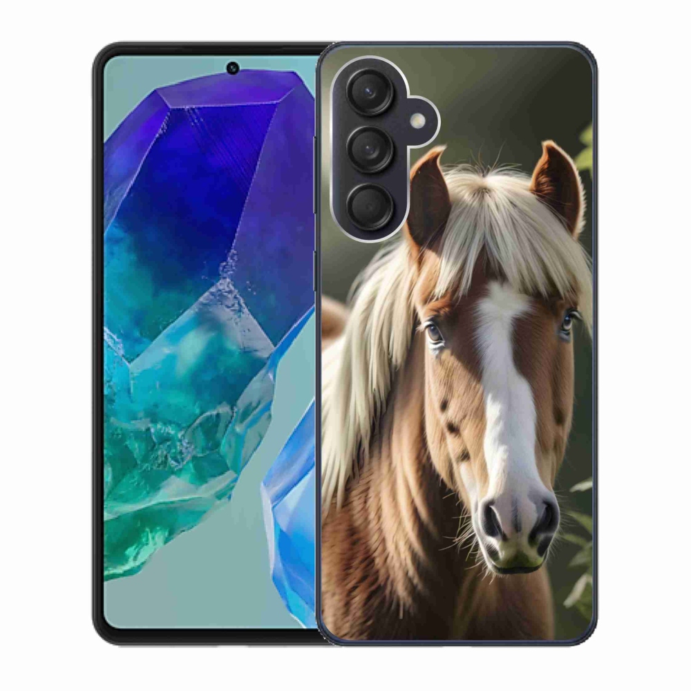 Zselés borítás mmCase Samsung Galaxy M55 5G - ló könnyű sörénnyel