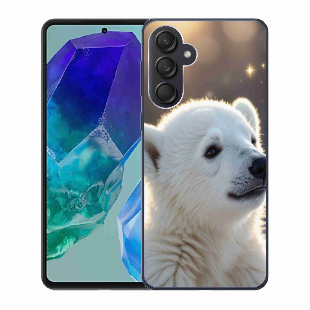 Gél védőhuzat mmCase Samsung Galaxy M55 5G - jegesmedve