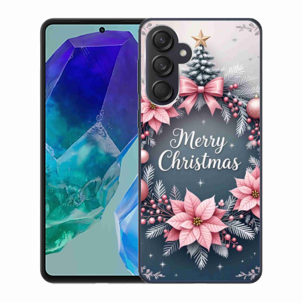 Gél borító mmCase Samsung Galaxy M55 5G - boldog karácsonyt