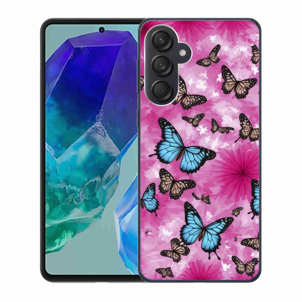 Gél borítás mmCase Samsung Galaxy M55 5G - pillangókert