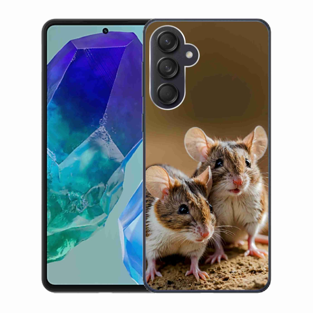 Zselés borítás mmCase Samsung Galaxy M55 5G - egér duóhoz